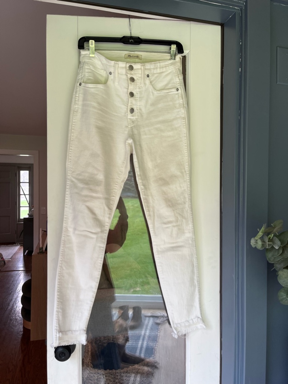 Madewell High-Rise White Button-Fly Women's Jeans